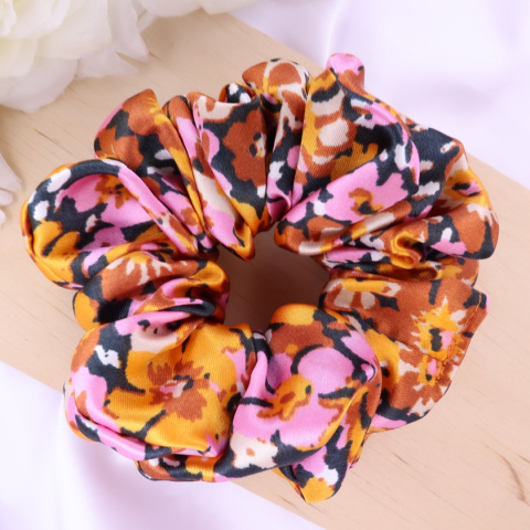 Gumka do włosów - scrunchie L autumn flowers Gumka do włosów - scrunchie L autumn flowers