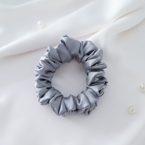 Gumka do włosów - scrunchie S szara Gumka do włosów - scrunchie S szara